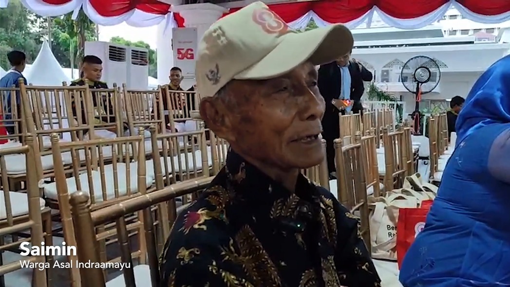Di Usia Senja, Saimin Warga Indramayu Rasakan Khidmat Upacara di Istana: Terima Kasih Pak Prabowo Undang Kami!