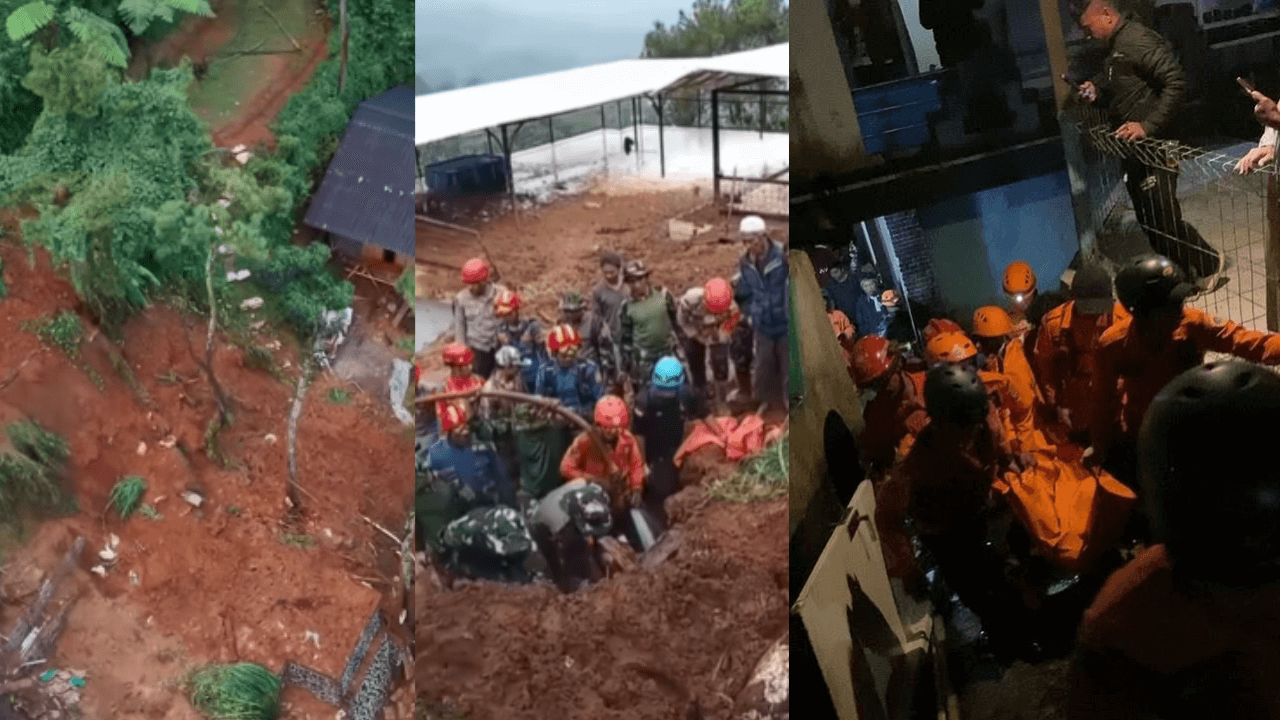Kawasan Puncak Bogor Dilanda Tanah Longsor Akibat Hujan Deras, 4 Orang Selamat dan 3 Tewas