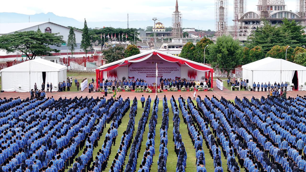 Bogor Catat Rekor Nasional, 9.687 PPPK Paruh Waktu Resmi Dilantik