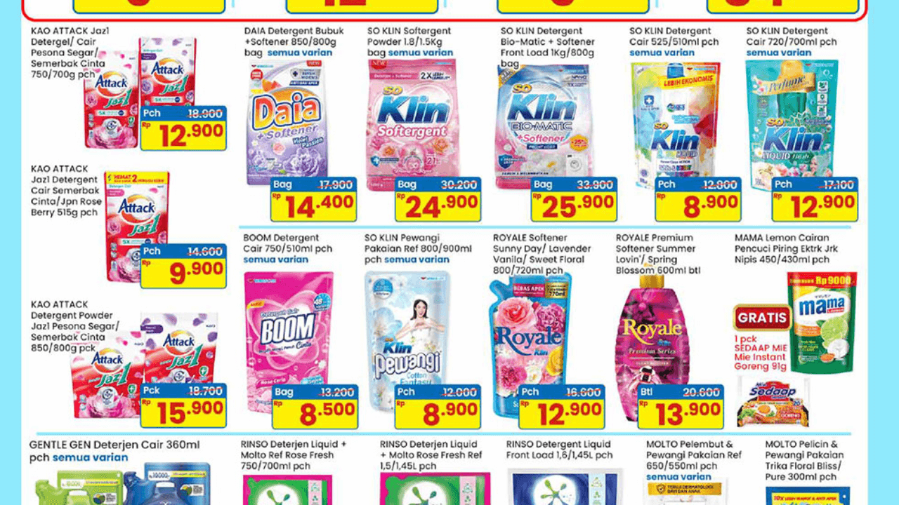 Katalog Promo Indomaret Pekan Ini 16-22 Juni 2025, Deterjen BOOM Cuma Rp8 Ribuan!