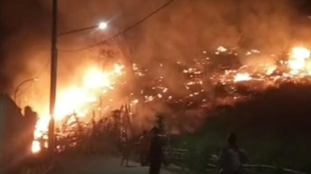 Lahan Kosong di Rumpin Bogor Terbakar, Diduga akibat Puntung Rokok