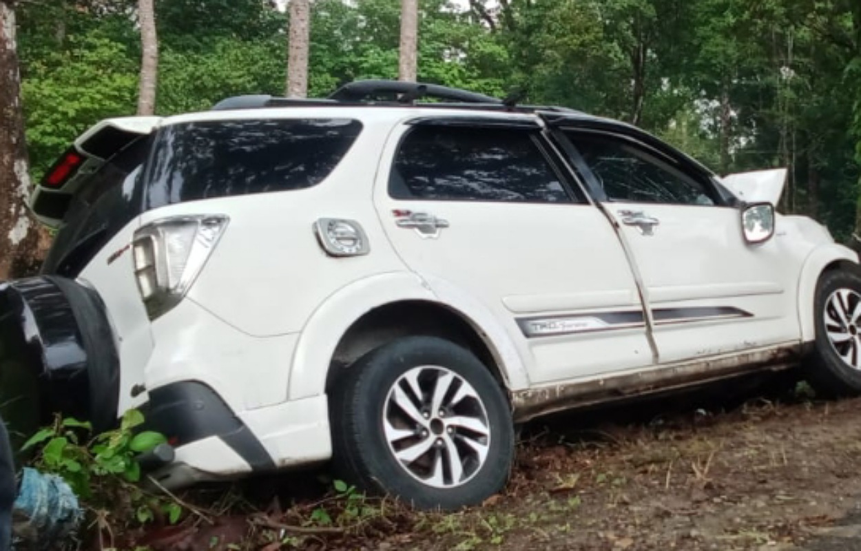 Laka di Jalan Raya Cianjur: Satu Keluarga Tewas Usai Mobil Hantam Pohon, Salah Satunya Kades Merkasari
