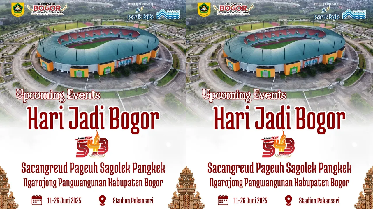 15 Daftar Event Hari Jadi Bogor ke-543, Ada Bazaar Gratis hingga Festival Seru!