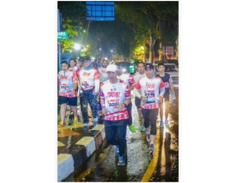 Ribuan Peserta Meriahkan Merah Putih Night Run 2025 di Bogor