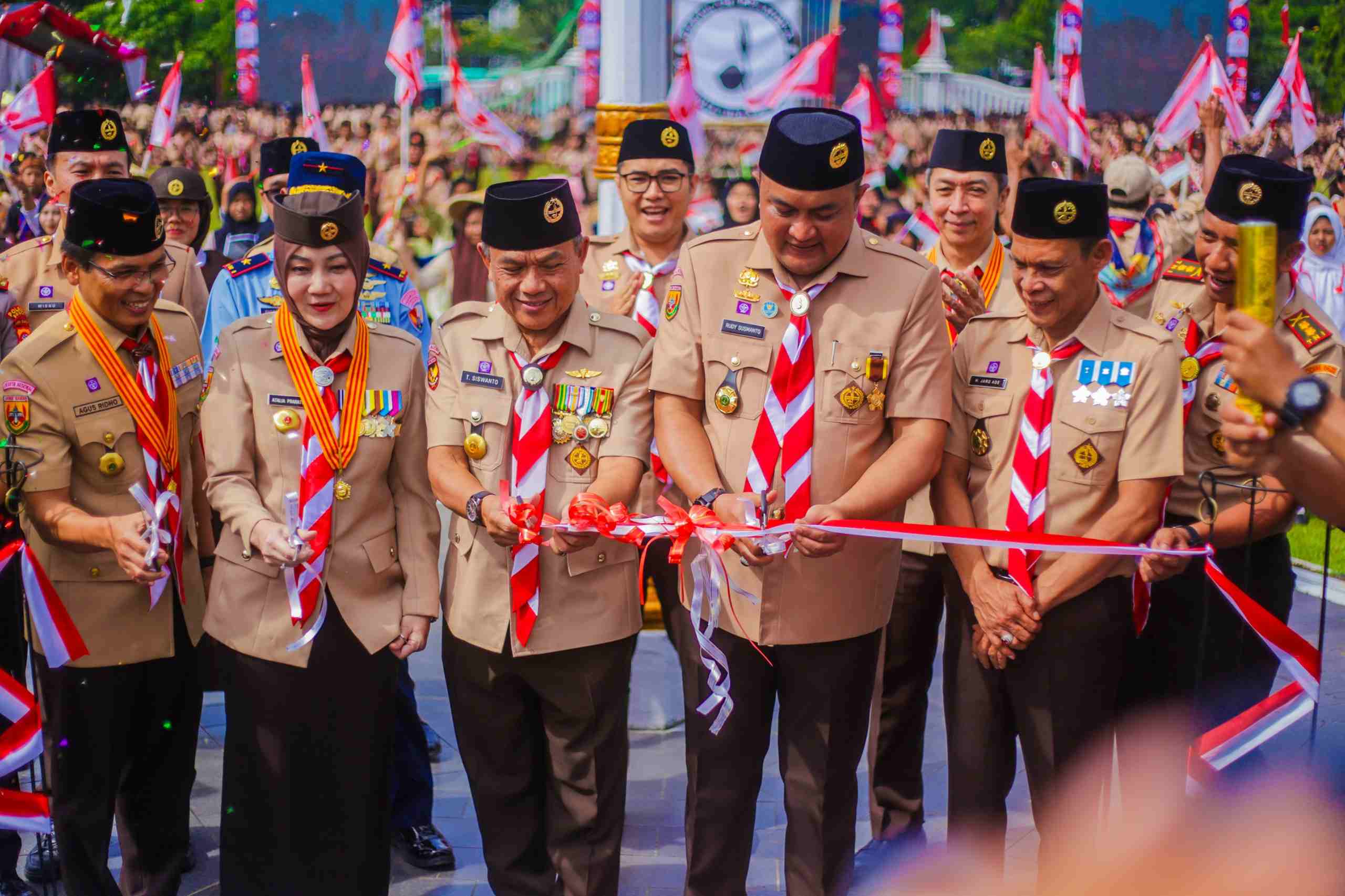 Dedie A. Rachim Hadiri Hari Pramuka ke-64, Simbol Kolaborasi Kota dan Kabupaten