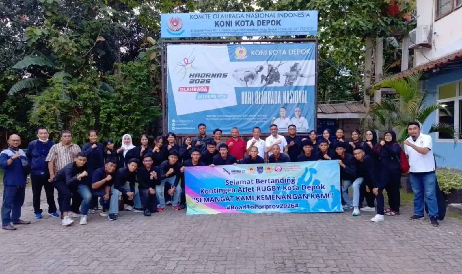 35 Personel Berangkat! Rugby Depok Siap Bikin Kejutan di Sukabumi