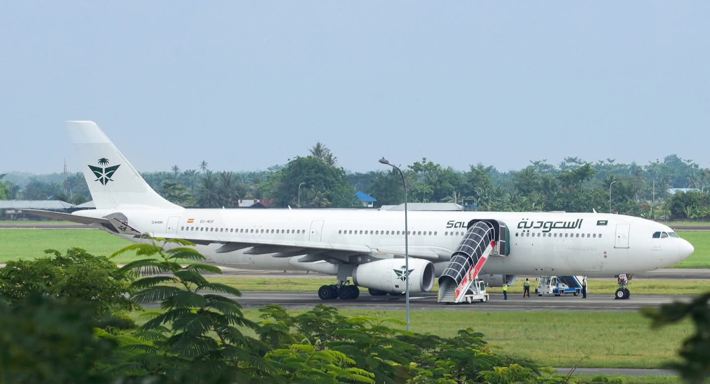 Lagi-lagi Ada Ancaman Bom, Pesawat Saudi Airlines Mendarat Darurat di Bandara Kualanamu