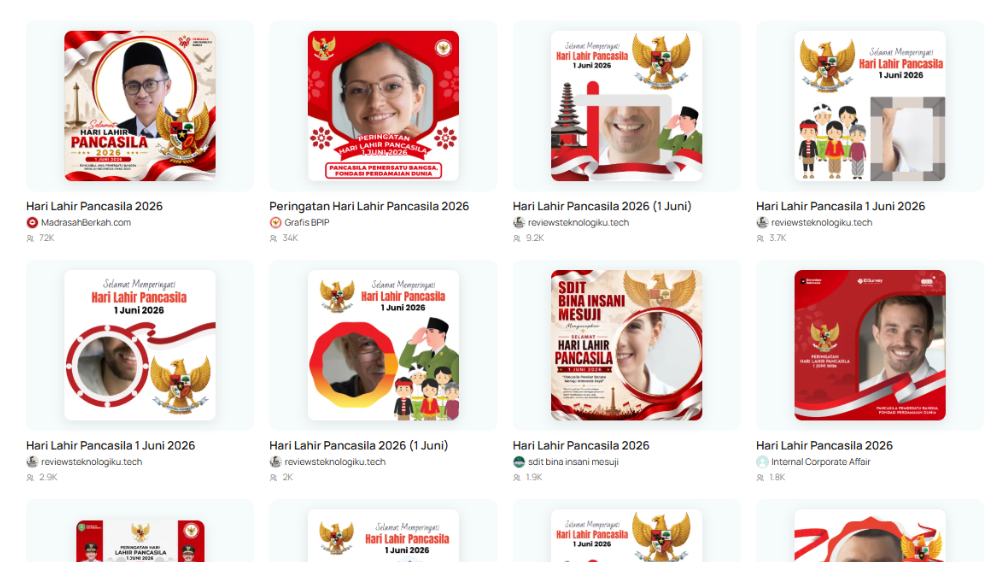 50 Twibbon Hari Lahir Pancasila 2026 Terbaru dan Gratis Lengkap Ucapan