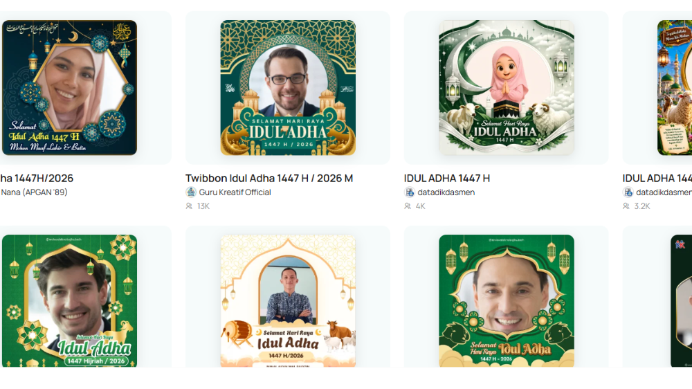 50 Twibbon Idul Adha 2026 Gratis dan Ucapan, Bagikan ke Medsos dan Pasang Foto Profil