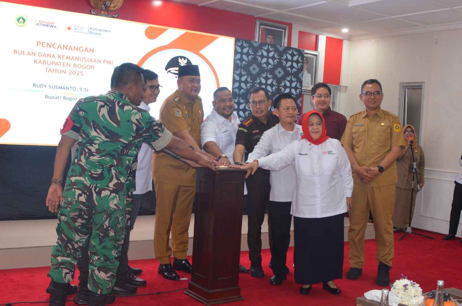 Bupati Rudy Dukung Penuh PMI Bogor: Ayo Bantu Sesama Lewat Bulan Dana Kemanusiaan 2025!