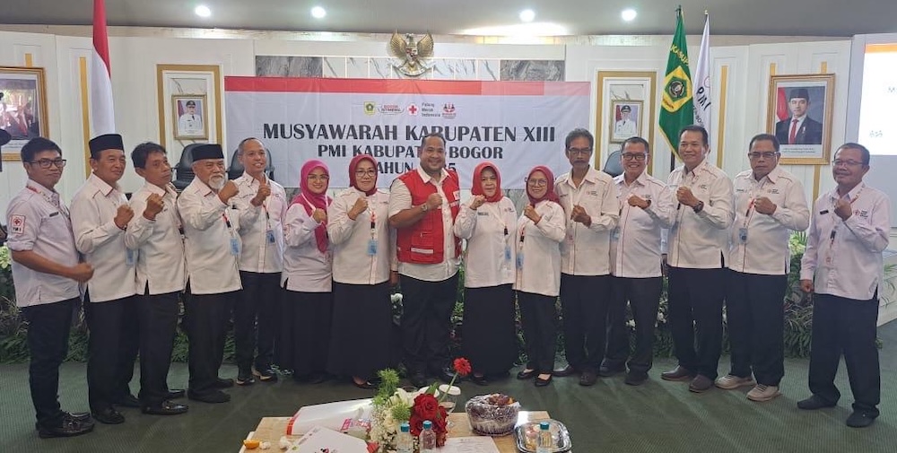 Indra Fermanto Resmi Ketua PMI Kabupaten Bogor, Fokus Penguatan Relawan dan Pembangunan RS PMI