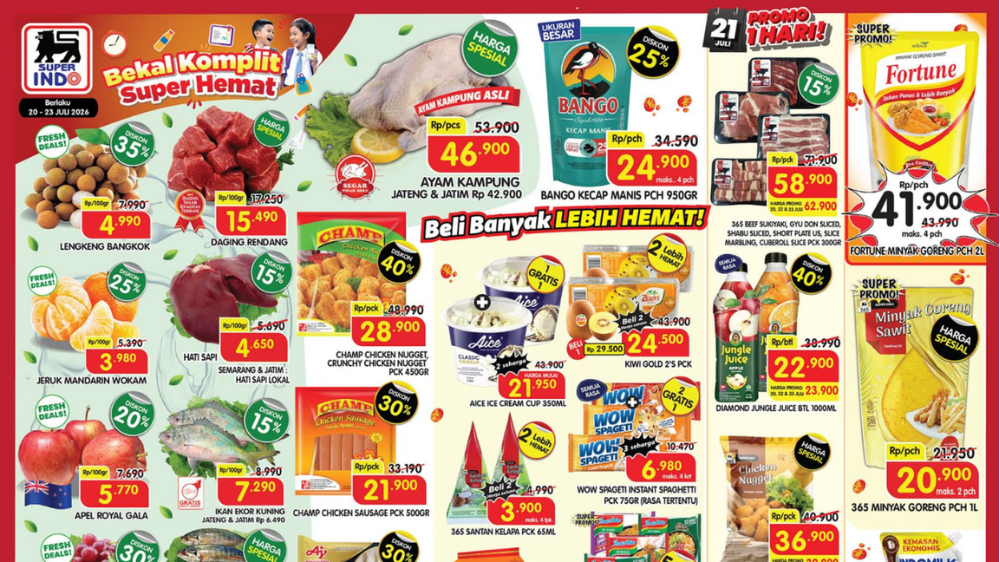 Promo Superindo Terbaru 20-23 Juli 2026, Bango Kecap Manis Rp23.900