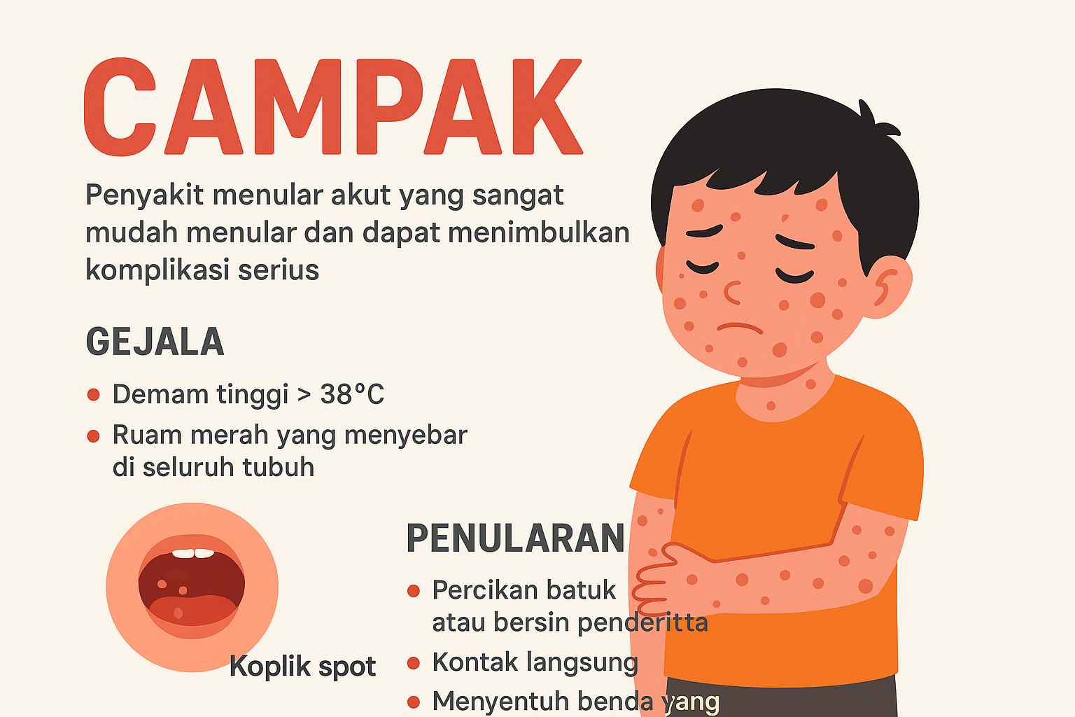 Kenali Tanda-Tanda Campak dan Cara Mencegah Penularannya