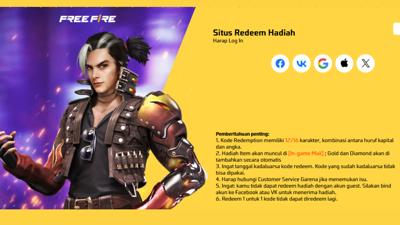Update Kode Redeem FF Hari ini Rabu 18 Juni 2025: Dapatkan Skin Hero Gratis!