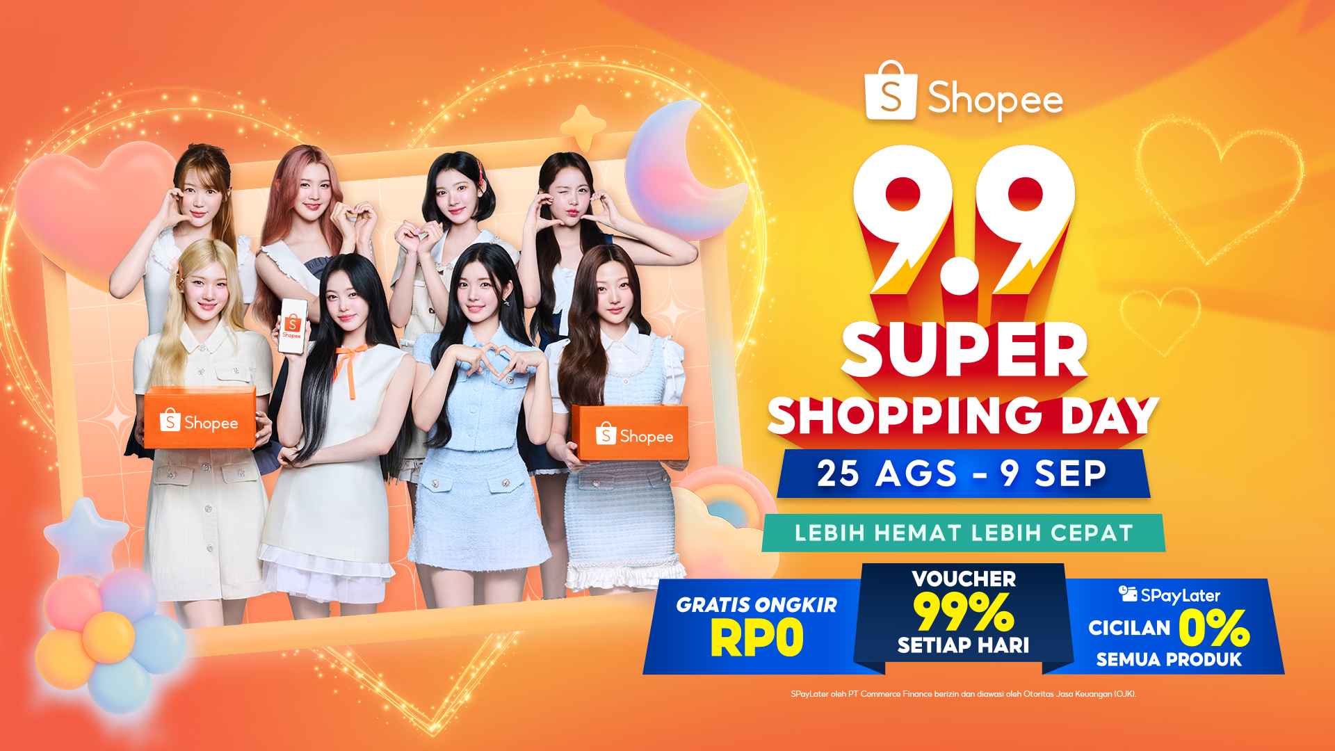 Antusiasme Netizen Meluap! Iklan Shopee 9.9 Super Shopping Day Bersama Hearts2Hearts Jadi Topik Trending