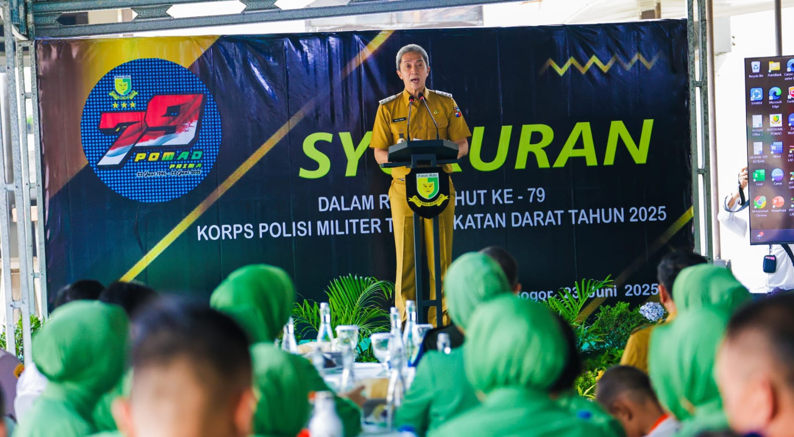 Hadiri HUT ke-79 Polisi Militer, Dedie Rachim : PM Tak Bisa Dilepaskan dari Sejarah Panjang Kota Bogor