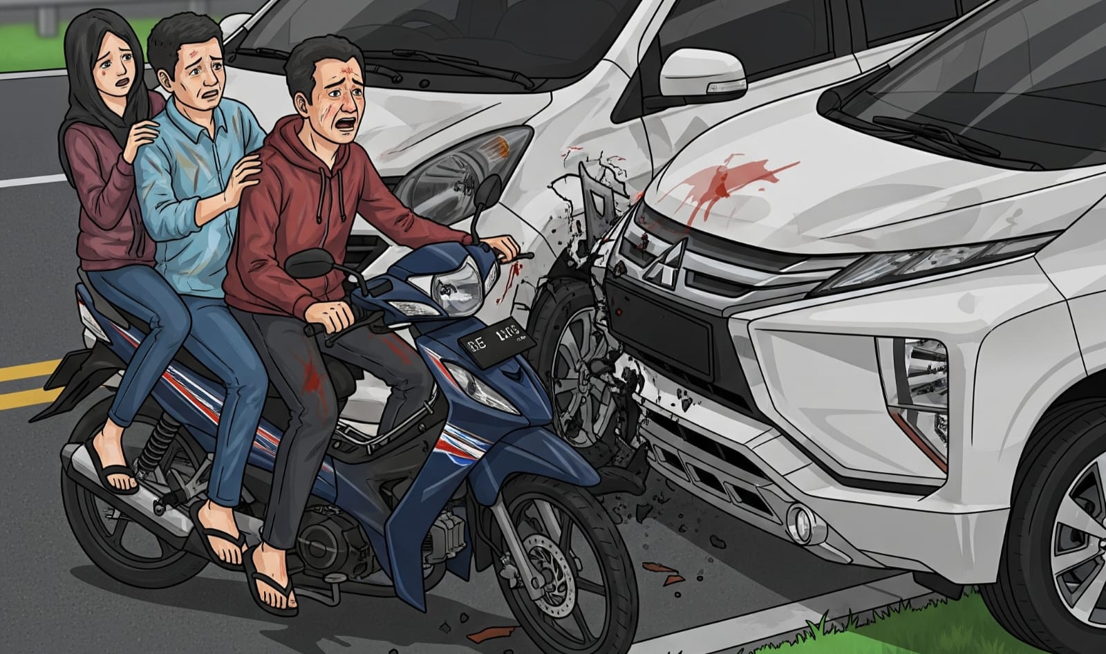 Kecelakaan di Jalan Raya Parung-Bogor, 2 Anak di Bawah Umur Tewas 