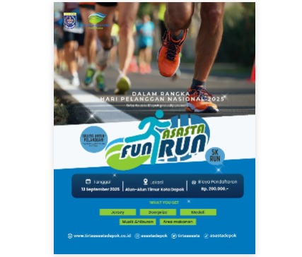 Asasta Fun Run 2025 Segera Hadir di Depok, Targetkan 2.000 Peserta