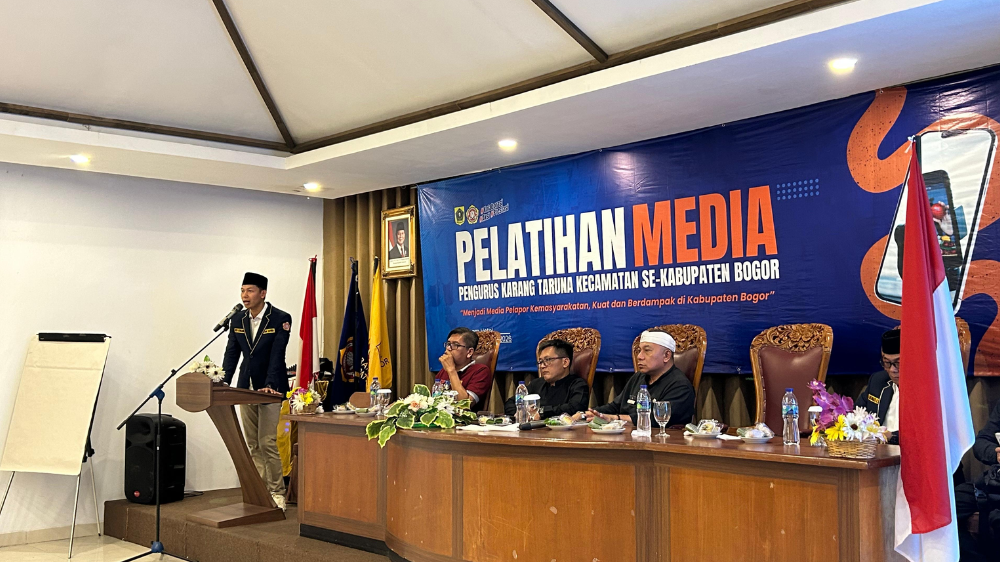 80 Anggota Karang Taruna Kecamatan Se-Kabupaten Bogor Dilatih Jadi Pelopor Media