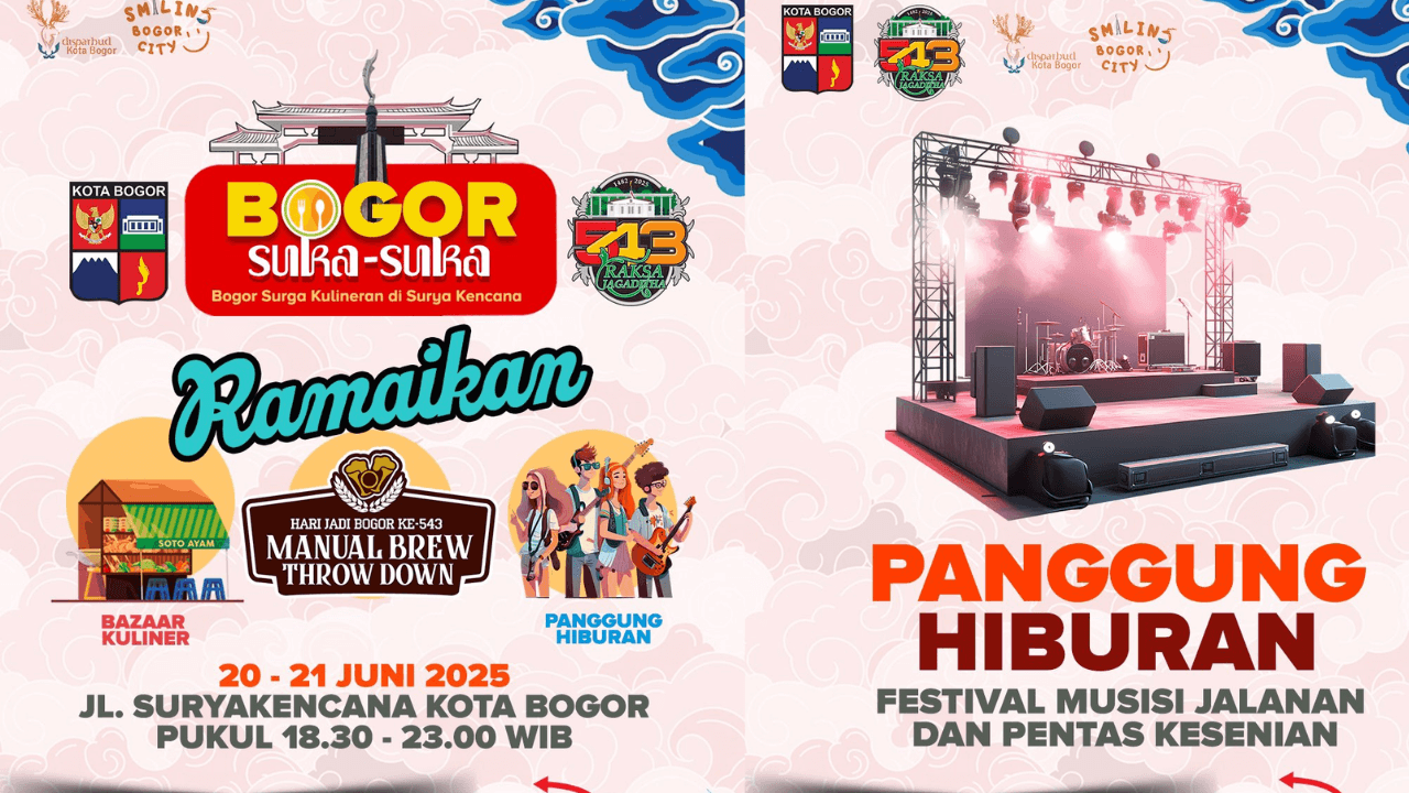 Event Bogor Suka-Suka Bakal Hadir di Suryakencana 20-21 Juni 2025, Bisa Kulineran Sepuasnya!