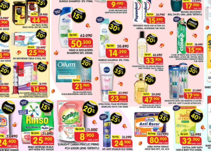 Promo JSM Superindo 15-17 Mei, Diskon hingga 40 Persen Minyak Goreng hingga Diapers