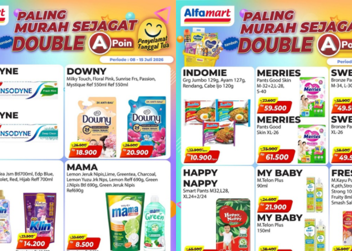 Promo Alfamart Terbaru 9-12 Juli 2026, Beli Mama Lemon Pencuci Piring Cuma Rp8 Ribu