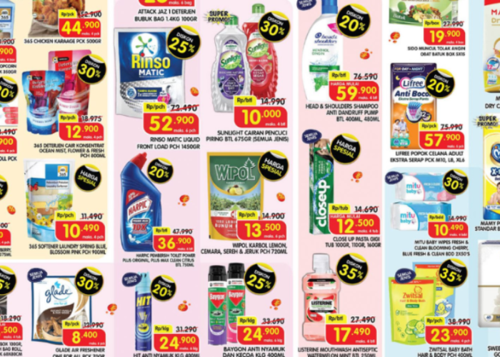 Promo Superindo Terbaru Minggu Ini 27-30 April 2026, Akhir Bulan Beli Sunlight Cuma Rp10 Ribu