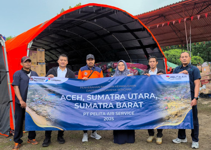 Pelita Air dan JNE Perkuat Aksi Kemanusiaan untuk Masyarakat Sumatra