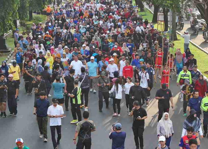 Ribuan Warga Padati CFD Tegar Beriman, Jalan Sehat Sekaligus Nikmati Layanan Publik