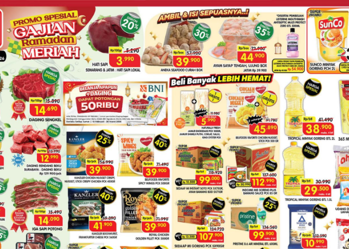 Katalog Promo JSM Superindo Minggu Ini 27 Februari-1 Maret 2026, Dada dan Paha Ayam Mulai Rp6 Ribuan