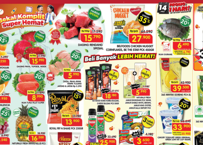 Katalog Promo Superindo Terbaru Minggu Ini 13-16 Juli 2026, Beli Minyak Goreng Cuma Rp30 Ribuan