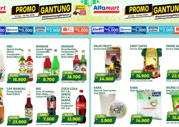 Promo JSM Alfamart Terbaru 27 Februari-1 Maret 2026, Spesial Gajian Sirup Marjan Rp18 Ribuan