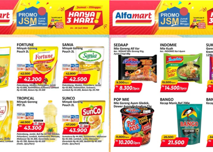 Promo JSM Alfamart Minggu Ini 24-26 Juli 2026, Beli Mie Minstan Mulai Rp4 Ribuan