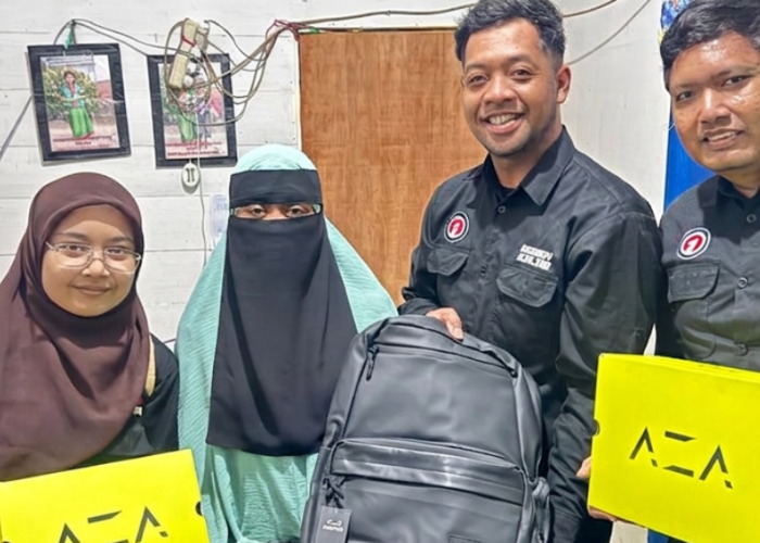 Kolaborasi AZA dan Disway Group, Kirim Bantuan untuk Keluarga Mandala Rizky Syaphutra
