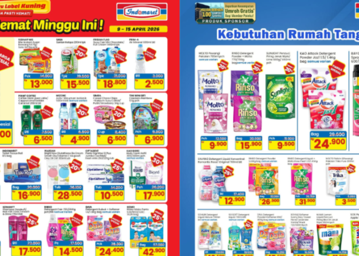 Promo Indomaret Terbaru Minggu Ini 13-19 April 2026, Produk Kebutuhan Rumah Tangga Mulai Rp7 Ribuan