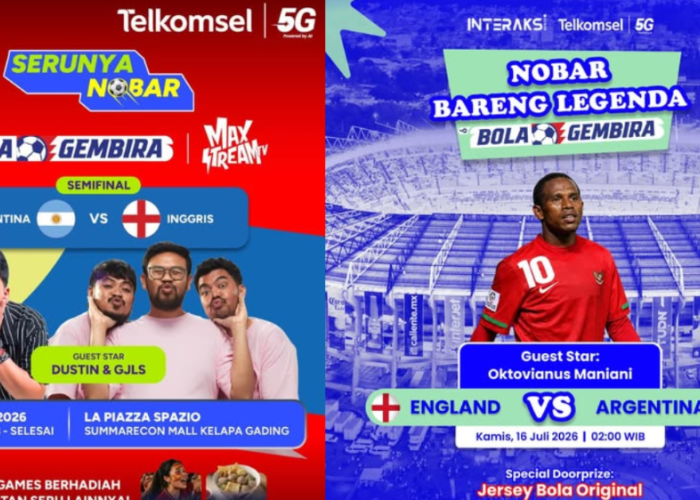 45 Daftar Lokasi Nobar Inggris vs Argentina Semifinal Piala Dunia 2026 di Jabodetabek