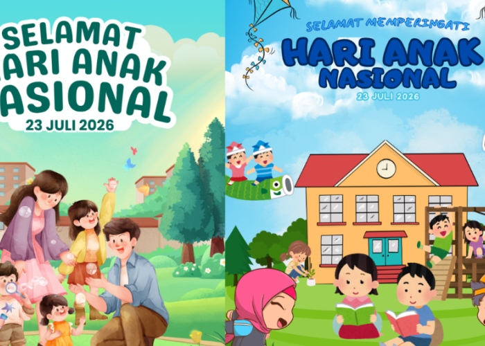 30 kartu Ucapan Hari Anak Nasional 2026 Gratis dan Terbaru, Bagikan Momen Kasih Sayang ke Medsos