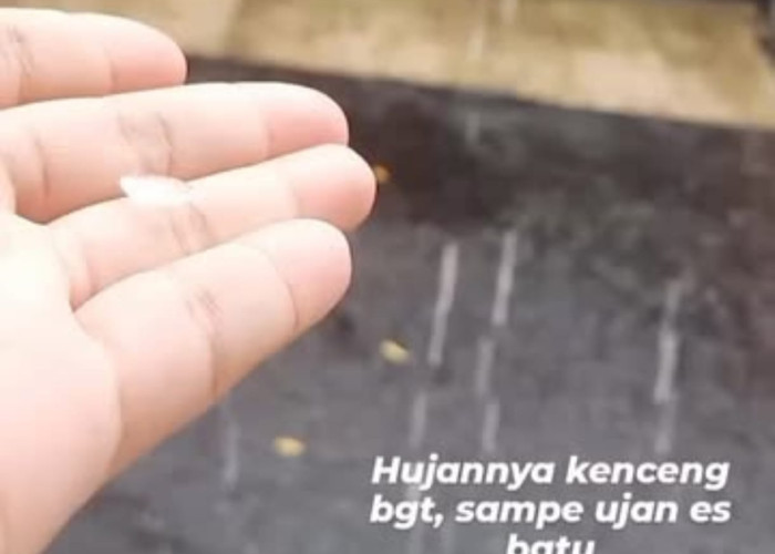 Viral! Wilayah Depok Dilanda Hujan Es Siang Ini, Netizen Heboh: Bentar Lagi Turun Salju