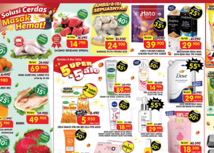 Promo Superindo 4-7 Mei 2026 Minggu Ini, Ikan Bawal Cuma Rp8 Ribuan