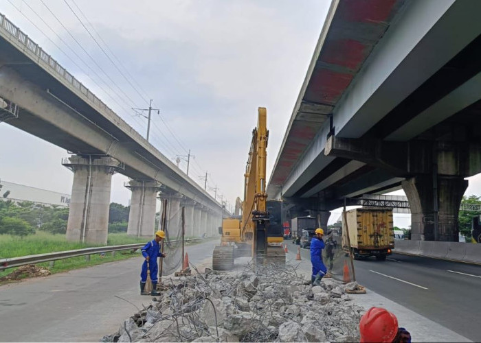 Pastikan Kenyamanan Perjalanan, Pemeliharaan Jalan di Ruas Tol Jakarta-Cikampek Dilanjutkan