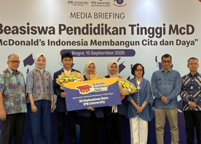Bantu Kuliah hingga Magang, McDonald’s Indonesia Gandeng YAPI Salurkan Beasiswa ke 35 Mahasiswa IPB
