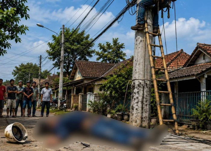 Pekerja Tewas Tersengat Listrik Saat Perbaiki Jaringan WiFi di Parungpanjang