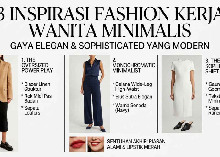 Ingin Tampil High-Fashion di Kantor? Cek Inspirasi Lookbook Minimalis Ini