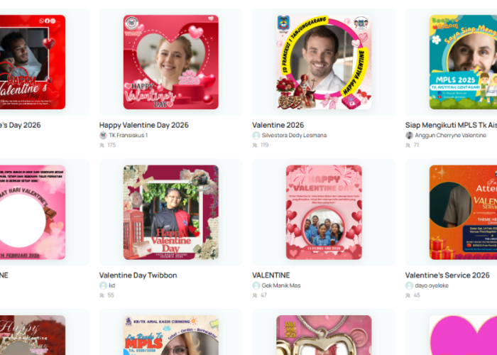 30 Twibbon Valentine 2026 Gratis dan Terbaru Lengkap Ucapan, Yuk Share Momen Romantis ke Medsos