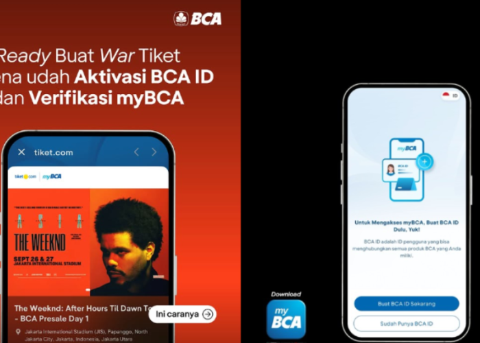 Cara Aktivasi BCA ID di myBCA Beli Tiket Konser The Weeknd di Jakarta 2026