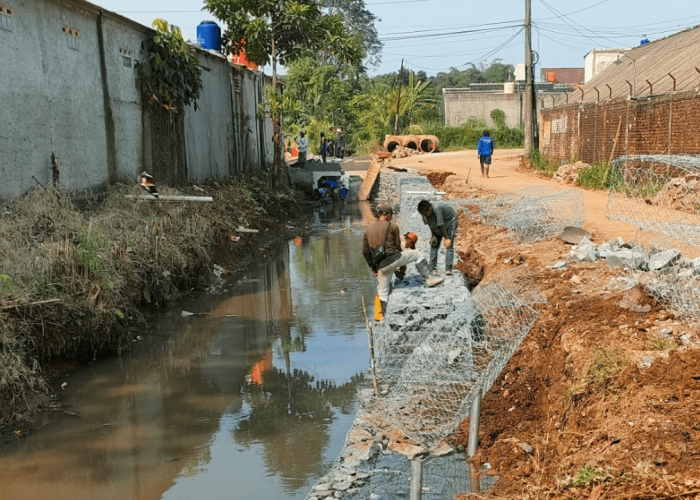 Pemkab Bogor Perbaiki Saluran Kali Rengas di Desa Iwul dan Waru Demi Cegah Banjir