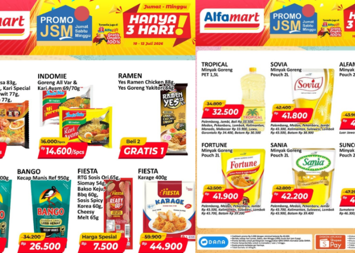Promo JSM Alfamart Terbaru 10-12 Juli 2026, Diskon minyak Goreng Rp32.500